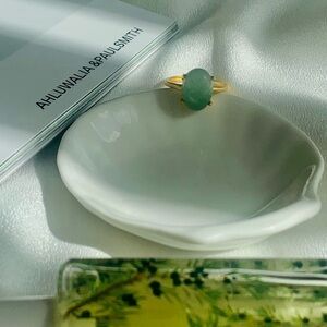Brand new handmade aventurine stone ring